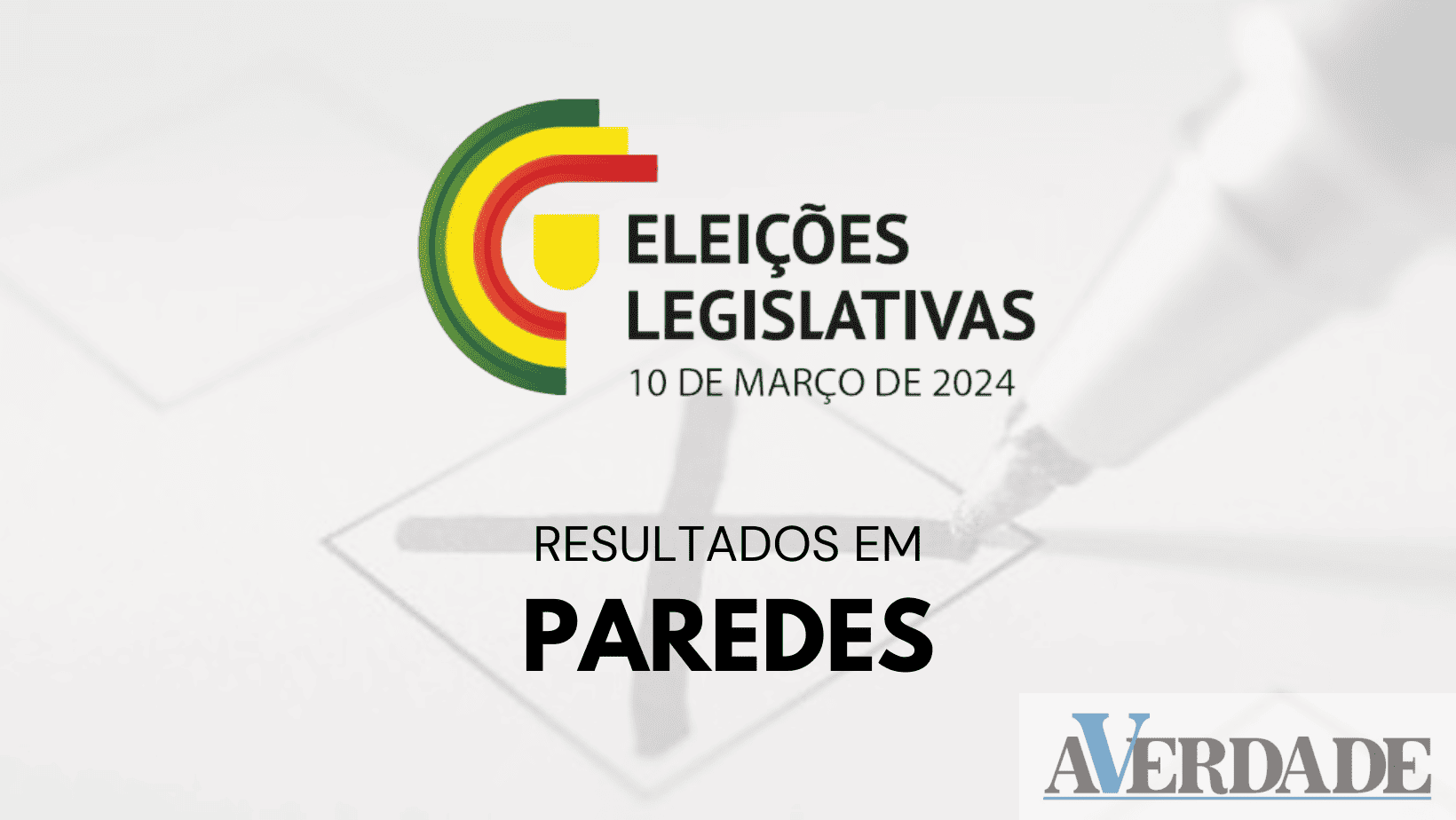 Eleições Legislativas: Aliança Democrática vence em Paredes