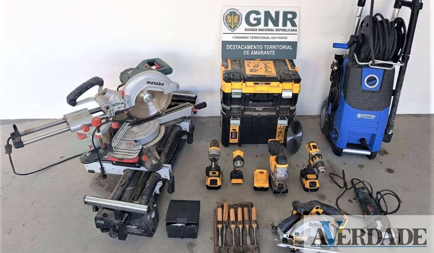 GNR recupera material de construção civil furtado em Amarante