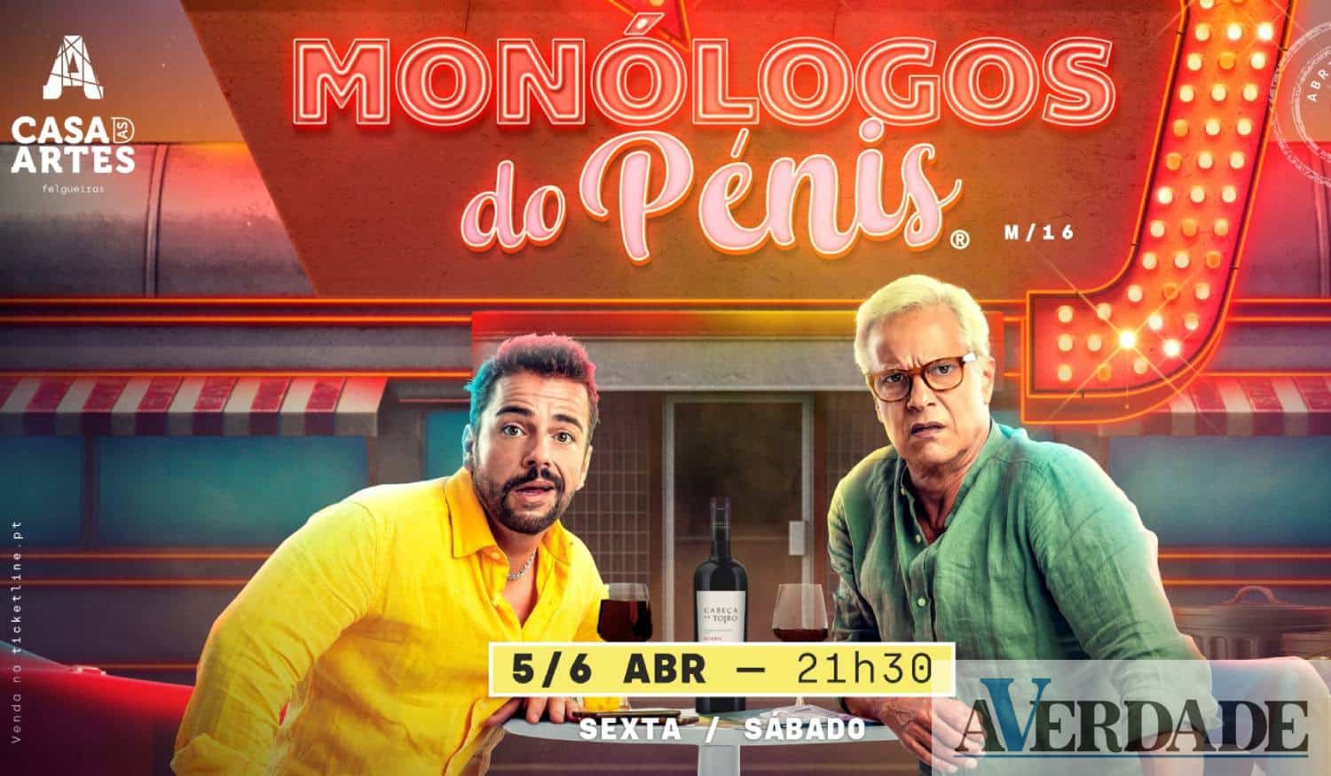 Comédia "Monólogos do Pénis" em destaque na Casa das Artes de Felgueiras