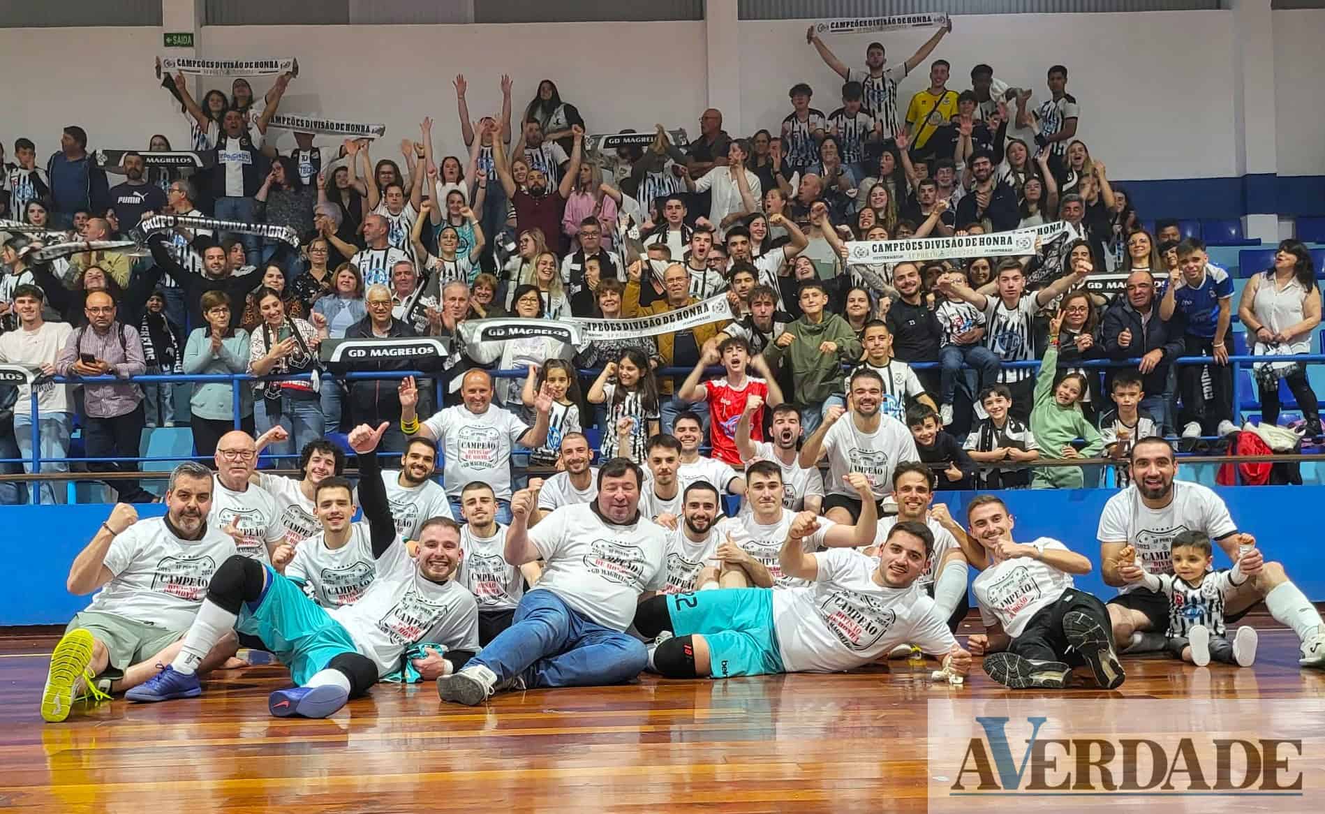 Futsal: GD Magrelos sagra-se campeão da Divisão Honra AFP: "É um título conquistado por homens de H grande" [C/VÍDEO]