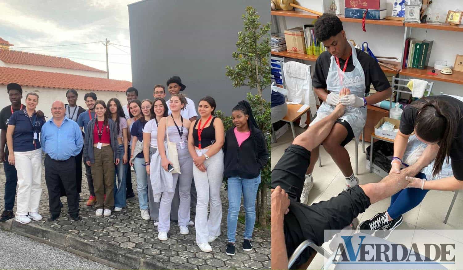 Alunos ajudam peregrinos com massagens e apoio moral: "é a humanização na área da saúde"