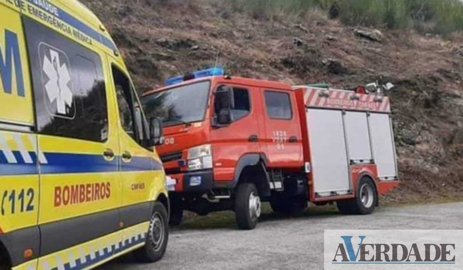Colisão em Cinfães provoca dois feridos. Bombeiros acionados com 11 operacionais