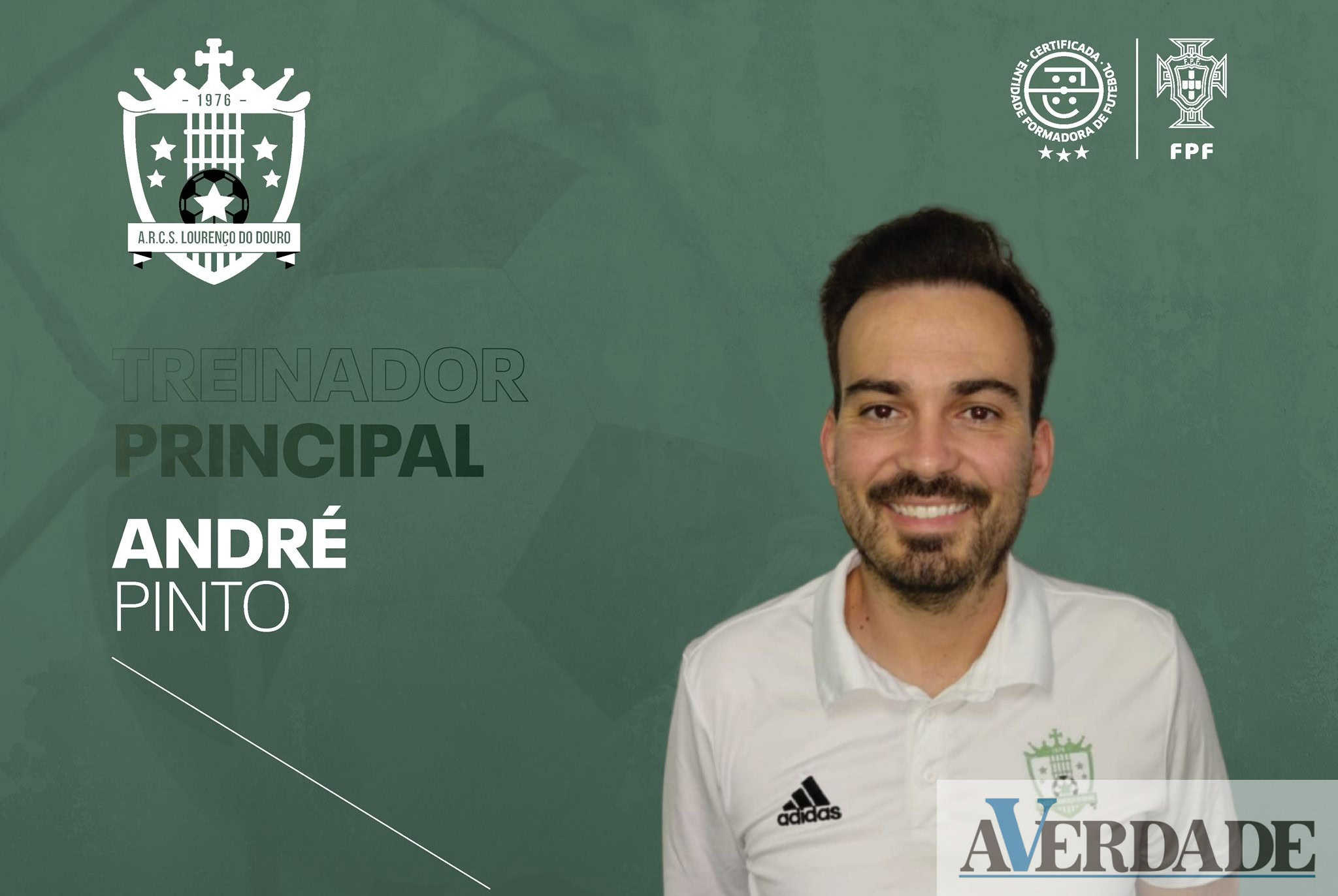 André Pinto continua ao leme do São Lourenço do Douro B: "O nosso objetivo é potencializar jovens jogadores"