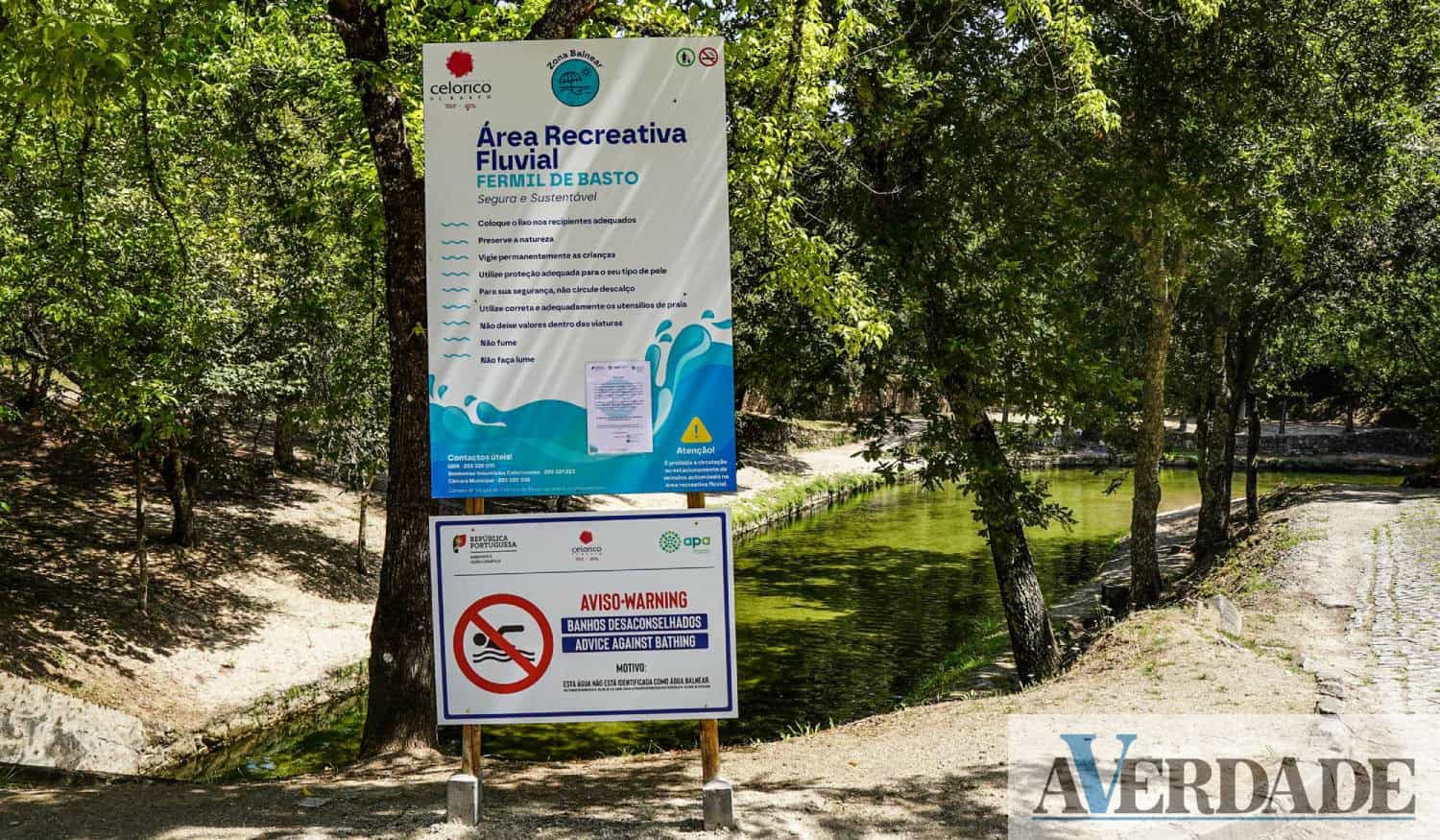 Município de Celorico de Basto desaconselha banhos na Zona de Recreio e Lazer de Fermil