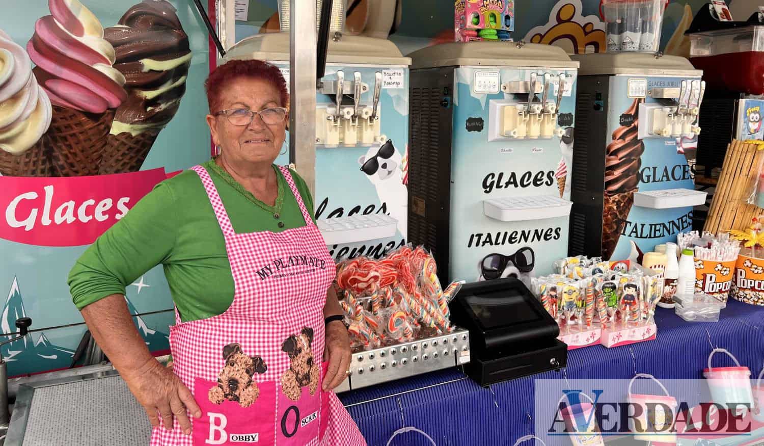 Há 30 anos que Maria Virgínia vende gelados nas Festas do Marco e é "sempre bem recebida"