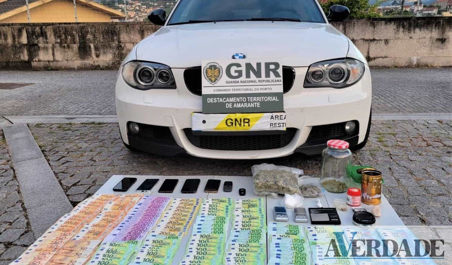 GNR detém suspeitos de tráfico de droga em Marco de Canaveses, Gondomar e Matosinhos