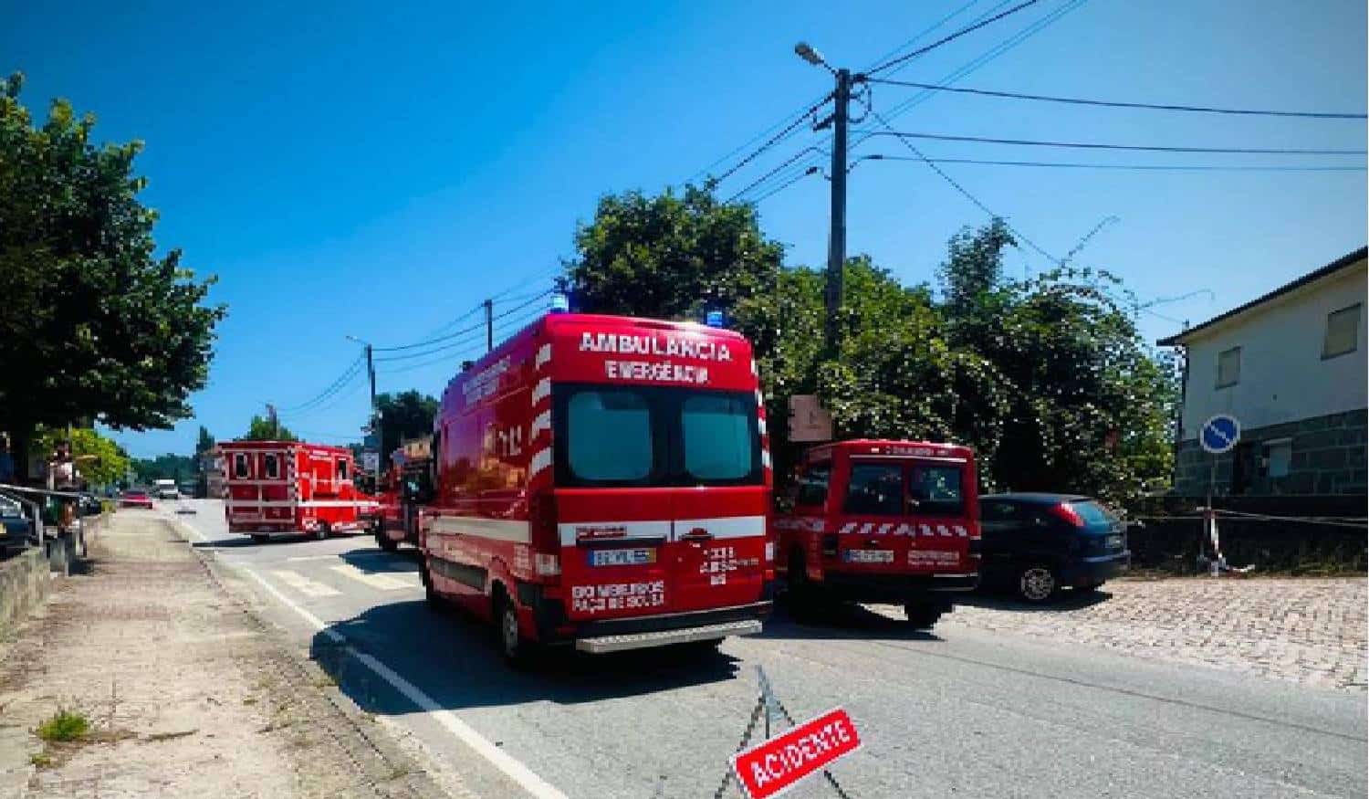 Penafiel: Três pessoas feridas após acidente em Paço de Sousa
