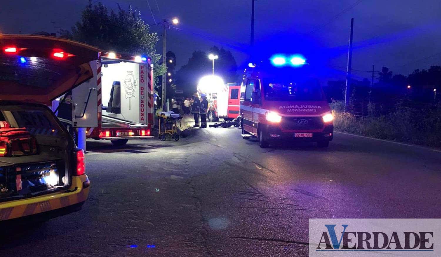 Colisão entre motociclos em Penafiel provoca dois feridos graves
