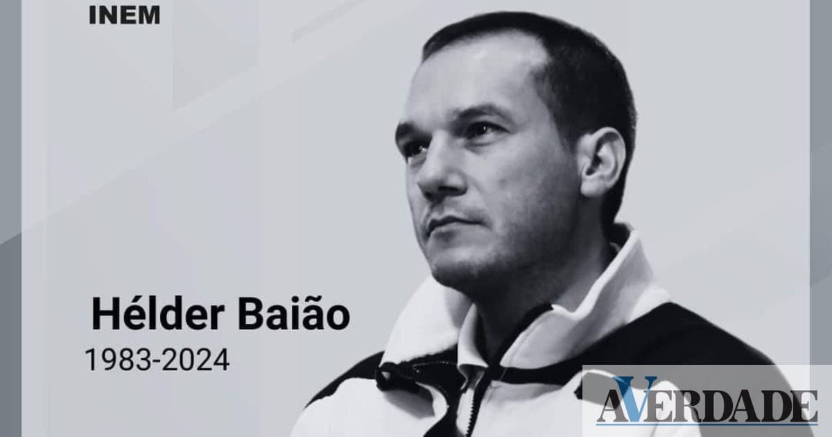 INEM emite nota de pesar pelo falecimento do enfermeiro Hélder Baião