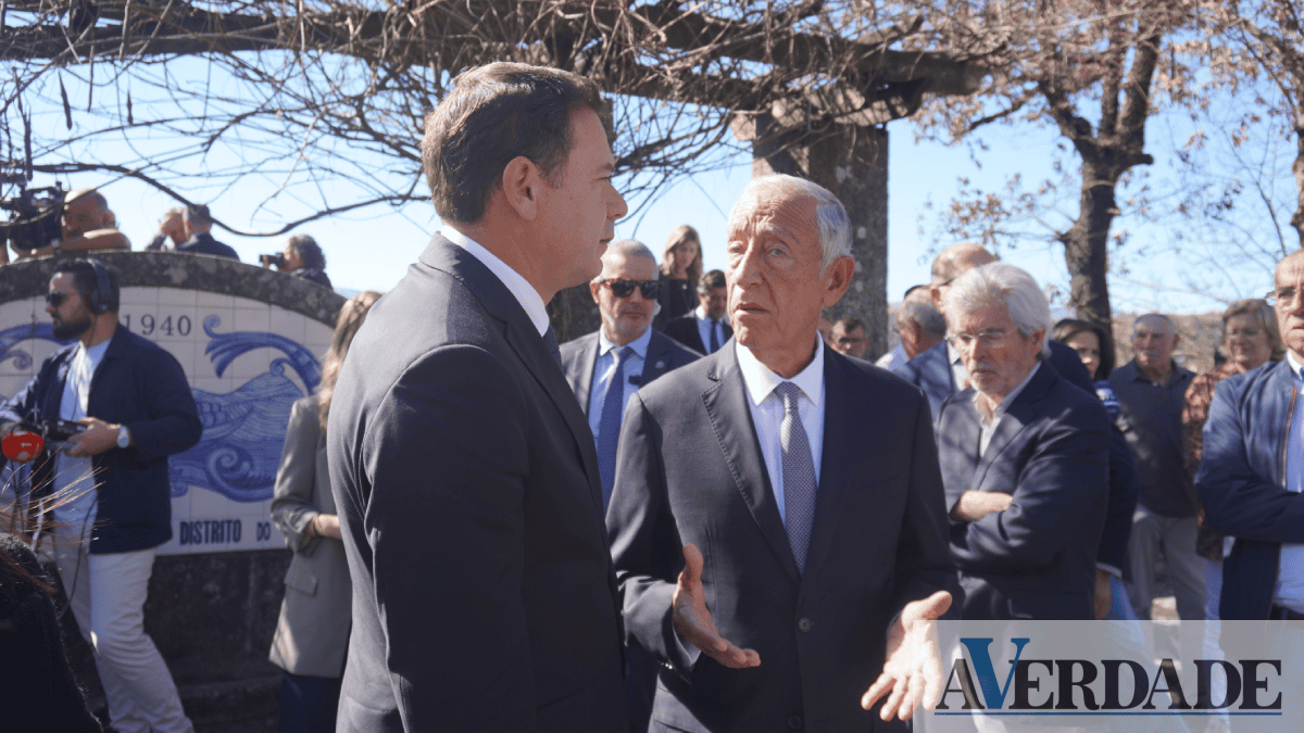 Marcelo Rebelo de Sousa e Luís Montenegro visitaram área ardida do concelho de Baião