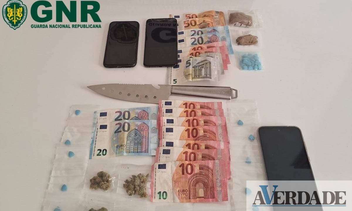 GNR de Paços de Ferreira deteve dois homens por tráfico de droga e posse de arma proibida
