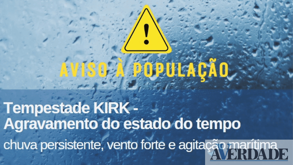 Tempestade Kirk é "um sistema poderoso e potencialmente perigoso" alerta o IPMA
