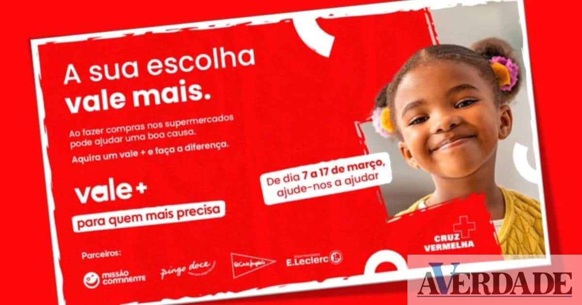 Campanha "Vale+" da Cruz Vermelha decorre até 20 de outubro