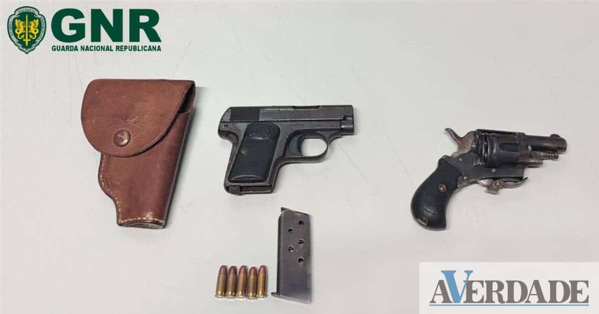 GNR detém dois suspeitos por posse ilegal de armas em Lousada