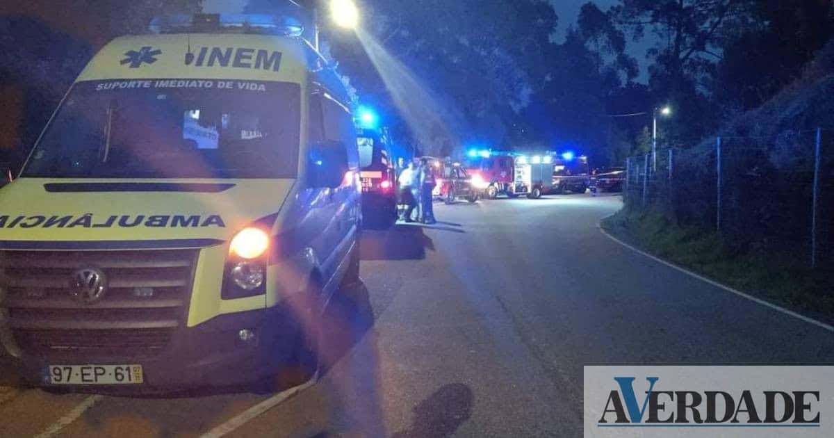 Despiste de carro seguido de incêndio provoca dois feridos em Cinfães