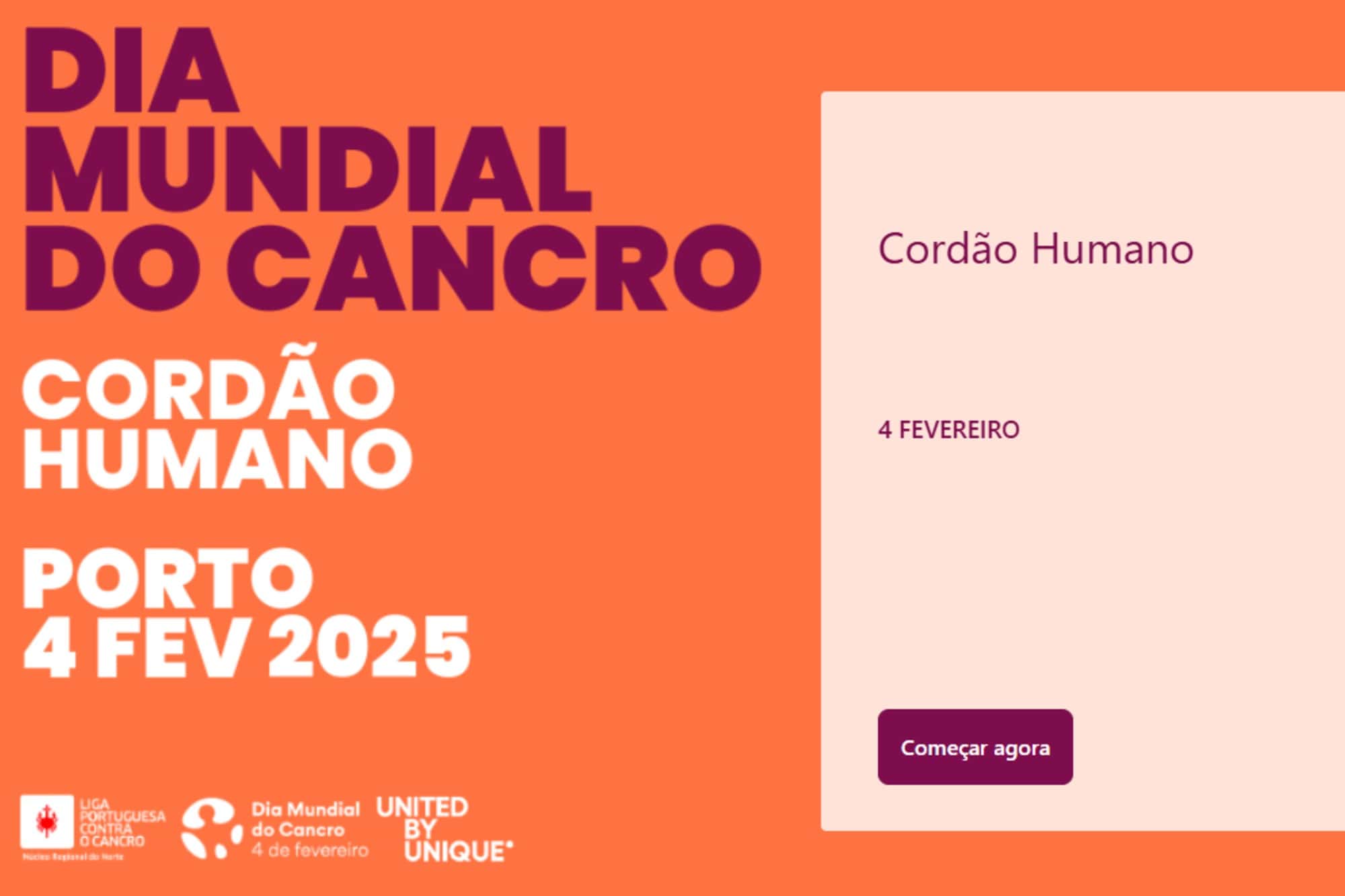 Núcleo Norte da Liga Contra Cancro organiza cordão humano em frente à Câmara do Porto