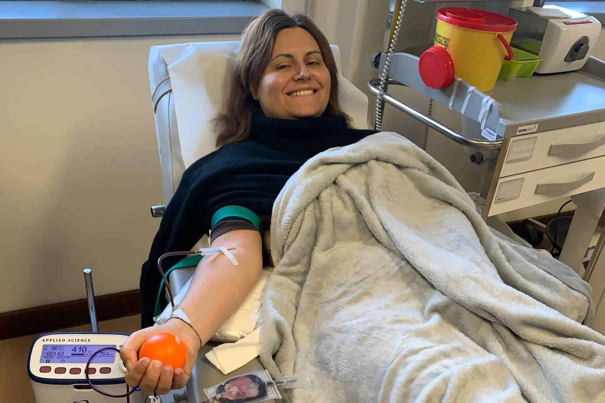 Sandra Sousa fez a primeira doação de sangue: "O exemplo começa nos profissionais de saúde"